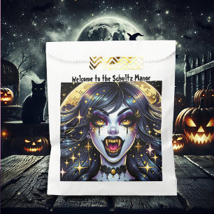 Welcome to Our Manor Personalized Halloween Party Favour Bag