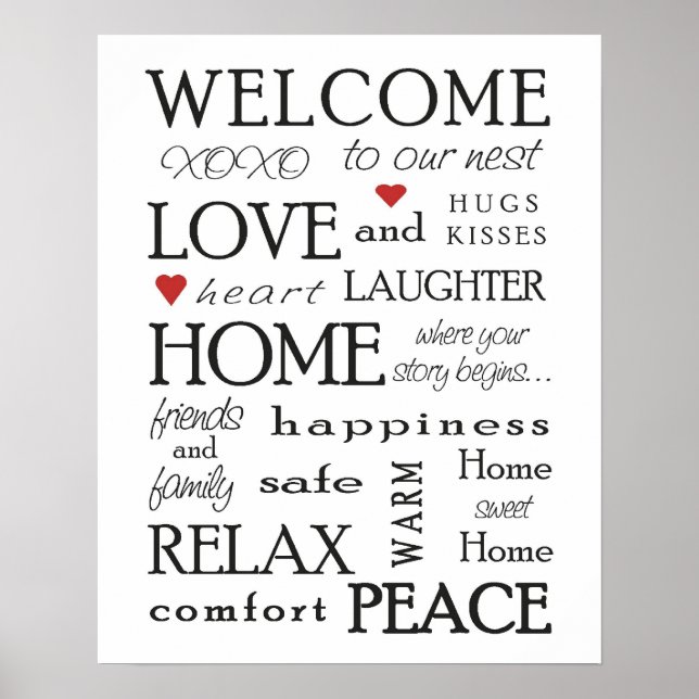 Welcome to Our Nest Poster (Front)