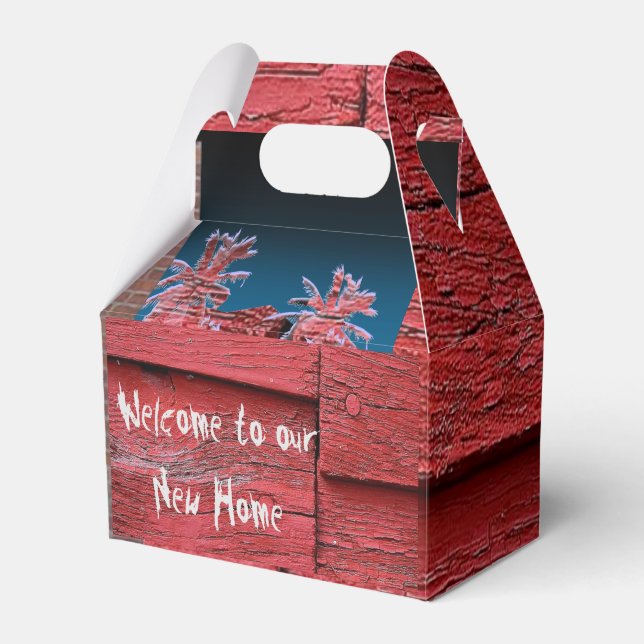 Welcome to our new home favor box (Front Side)