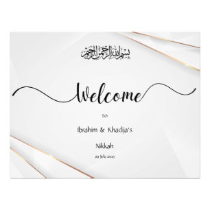 Welcome to our Nikkah - Islamic Wedding Sign