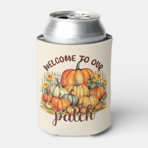 Welcome to Our Patch – Cozy Pumpkin Patch Can Cooler