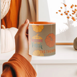 Welcome to our Patch Fall personalized pumpkins Mug