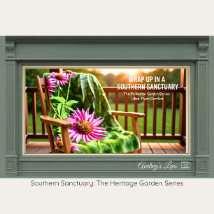 Welcome to our Pollinator Garden Floral Fleece Blanket