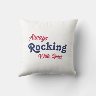 Welcome To Our Porch / Always / Red White Blue / Throw Pillow