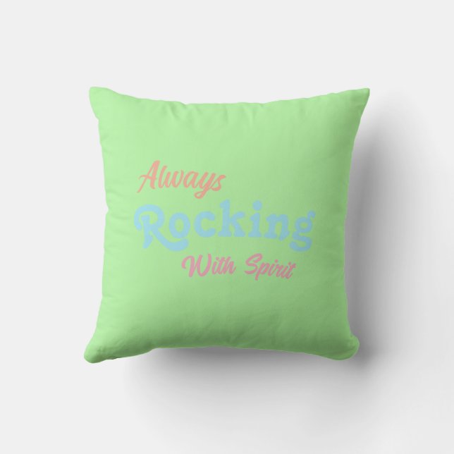 Welcome To Our Porch / Always / Spring Colours / Throw Pillow (Back)