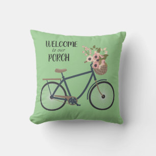 Welcome to our Porch Throw Pillow
