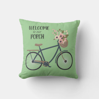 Welcome to our Porch Throw Pillow