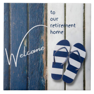 Welcome to our Retirement Home Coastal Themed Tile