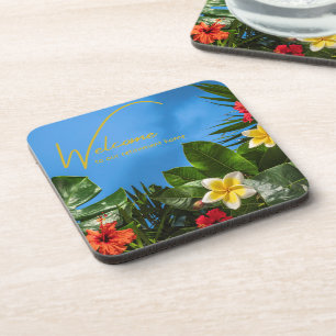 Welcome to our Retirement Home Tropical Themed Coaster