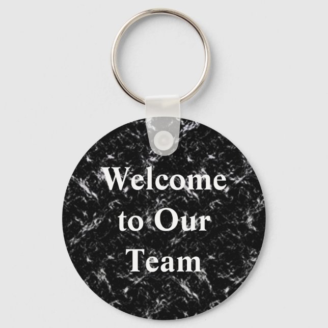 Welcome to Our Team Company Business Professional Keychain (Front)