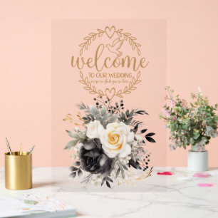 Welcome To Our Wedding Acrylic Sign
