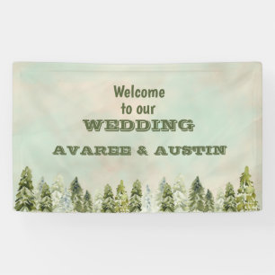 Welcome To our Wedding Forest Banner