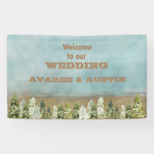Welcome To our Wedding Forest Banner