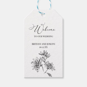 Welcome To Our Wedding Photo Wedding Favour Gift Tags