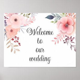 Welcome to our wedding poster