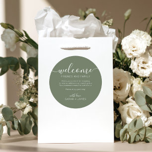 Welcome to our Wedding Welcome Bag Label Sticker