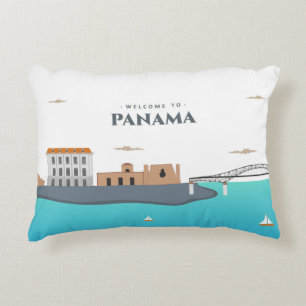 Welcome to panama accent pillow