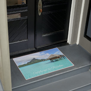 Welcome to Paradise Bora Bora Doormat