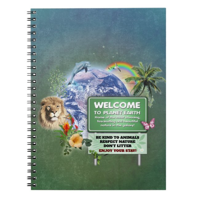 Welcome to Planet Earth Notebook (Front)
