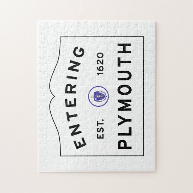 Welcome to Plymouth Jigsaw Puzzle (Vertical)