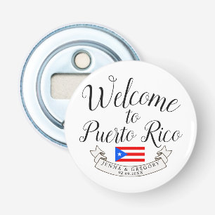 Welcome to Puerto Rico  Destination Wedding Favour Bottle Opener