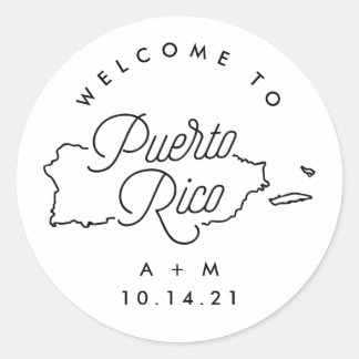 Welcome to Puerto Rico Sticker