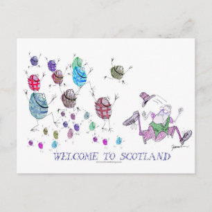 welcome to scotland postcard