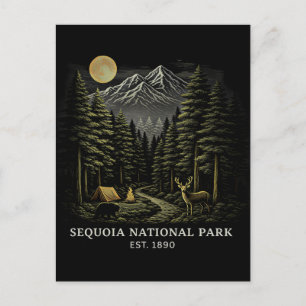 Welcome to Sequoia National USA Park Postcard