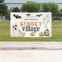 Welcome to Spooky Village Ghosts Name Halloween 