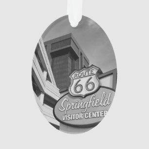 Welcome To Springfield Grayscale Ornament
