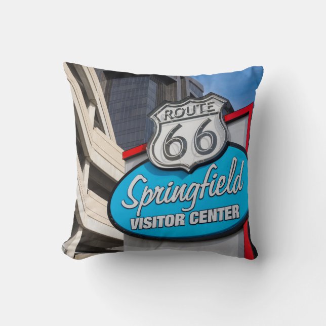 Welcome To Springfield Throw Pillow (Front)