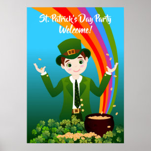 Welcome to St. Patrick's Kids Party Poster