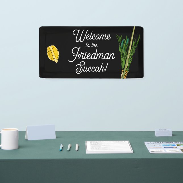 Welcome to Succah Lulav Banner - Personalized (Tradeshow)