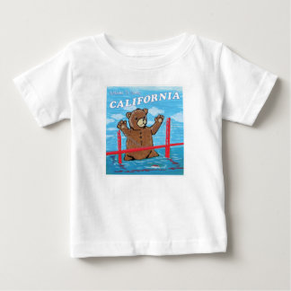 Welcome To Sunny California Giant Teddy Bear Baby T-Shirt
