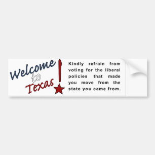 Welcome to Texas Bumper Sticker