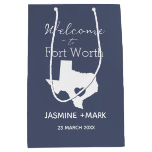 Welcome to Texas Fort Worth Custom Party  Medium G Gift Bag