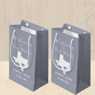 Welcome to Texas Fort Worth Custom Party  Medium G Small Gift Bag