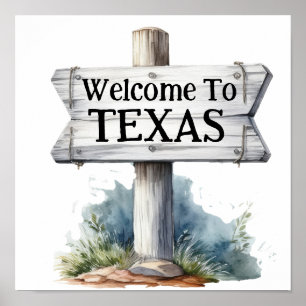 Welcome to Texas Poster