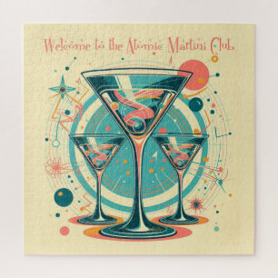 Welcome To The Atomic Martini Club Triple Play Jigsaw Puzzle