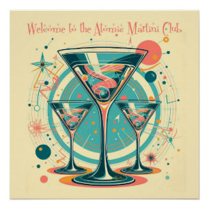 Welcome To The Atomic Martini Club Triple Play Poster