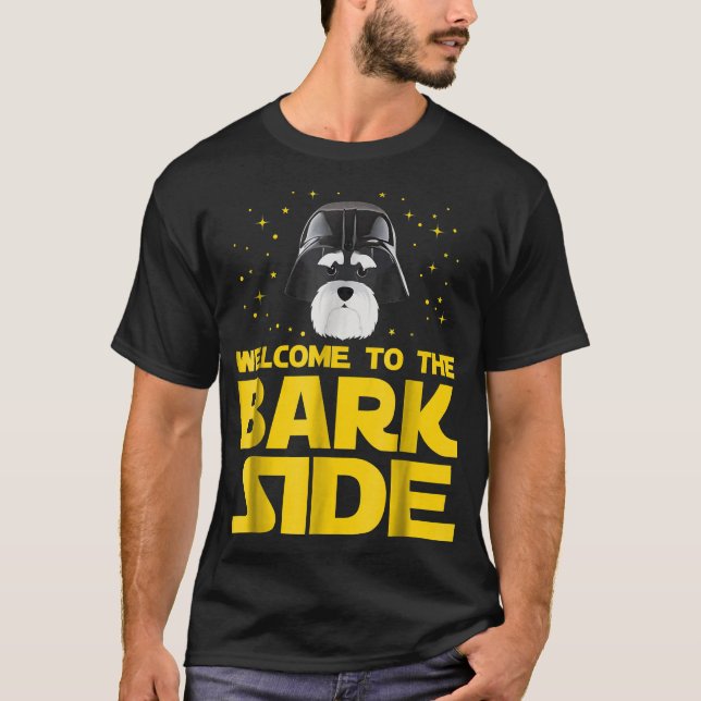 Welcome to the Bark Side of Miniature Schnauzer Fu T-Shirt (Front)