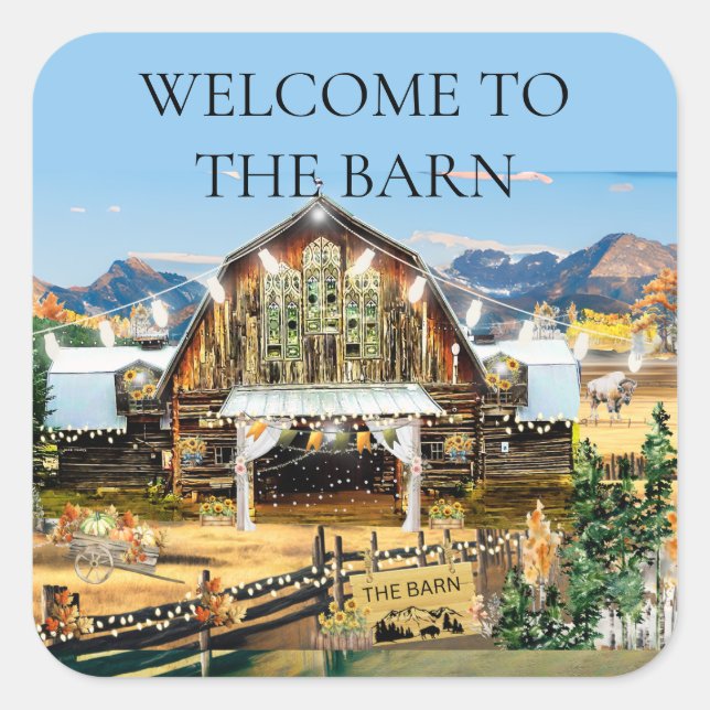 Welcome to the Barn Sticker Fall/Harvest (Front)