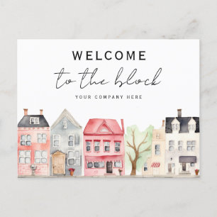 Welcome to the Block New Homeowner Realty Postcard