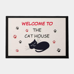 Welcome to the Cat House Door Mat