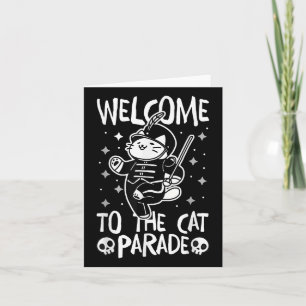 Welcome To The Cat Parade  Card