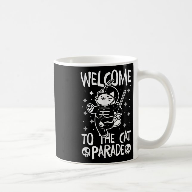 Welcome To The Cat Parade  Coffee Mug (Right)