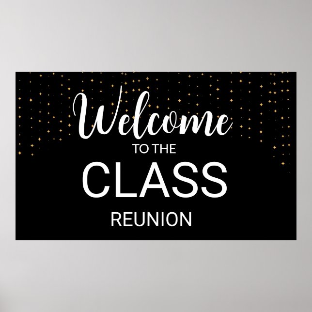 welcome to the class reunion poster (Front)