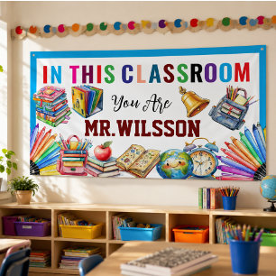 Welcome to the Classroom Back to School Banner