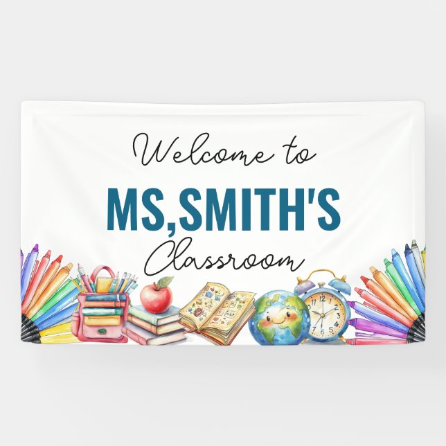 Welcome to the Classroom Back to School Banner (Horizontal)