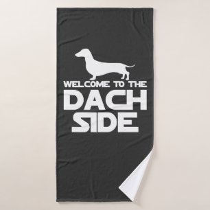 Welcome To The Dachshund Side Bath Towel